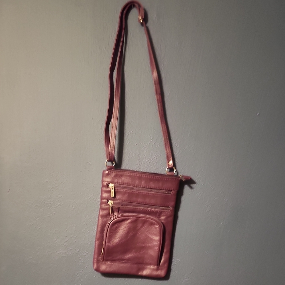 Elegant Burgundy Crossbody Bag